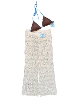 NWT Shade & Shore Crochet Cover Up Pants Set Boho Beach Vacation Medium thumbnail 2