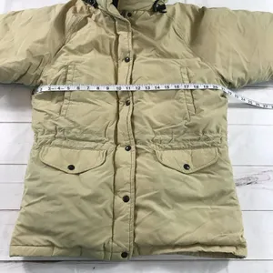 The North Face Women Medium Beige Ski Outdoor Hooded Snow Jacket thumbnail 10