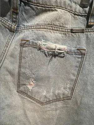 Kancan Distressed Denim Women Shorts NeW large thumbnail 3