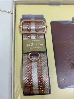 Artikl Universal Crossbody Phone Strap with Detachable Wallet Brown Gold NEW thumbnail 8