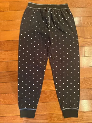 P.J. Salvage Brown Polka Dot Thermal Joggers – Size XS Like New thumbnail 5