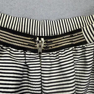 Alice + Olivia Black White Striped‎ A-Line Mini Skirt Size 6 Exposed Zipper thumbnail 7