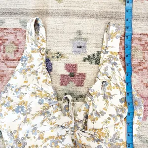 Abercrombie & Fitch Floral Midi Slip Dress XS Cottagecore Boho Rustic Ruffles thumbnail 7