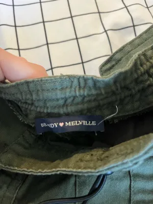 Brandy Melville Cargo Kim Pants Green thumbnail 2