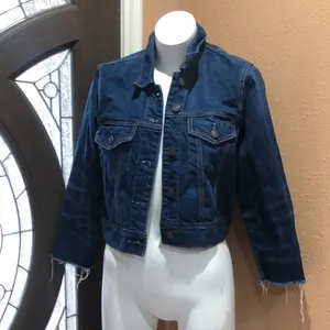 Abercrombie and Fitch blue denim jacket thumbnail 2