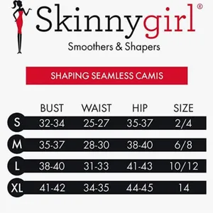 Skinnygirl Smoothers Shapers Black Minimalist Tank Top M thumbnail 6