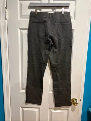 Quince Ultra-Stretch Ponte Straight Leg Pants gray sz M new NWT travel minimalis thumbnail 4