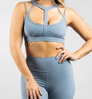 Buffbunny Lively Sports Bra in Bondi Blue size Small EUC thumbnail 1