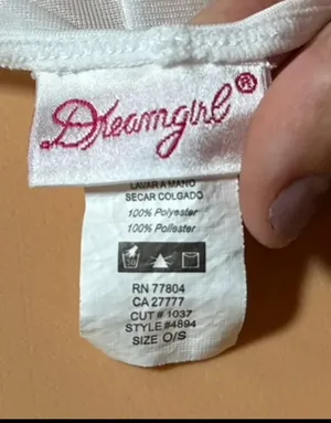 Dreamgirl White mesh mini dress thumbnail 3