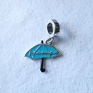 FRIENDS TV show .925 Blue Umbrella Charm Pendant thumbnail 2