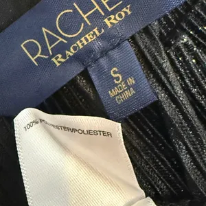 Rachel Roy small metallic shimmer pleated sleeveless keyhole top TS 3086 thumbnail 7