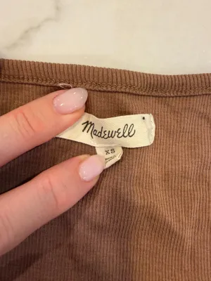 Madewell Ribbed Square Neck Top thumbnail 3