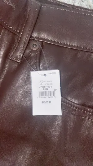 Gap Vintage Slim High Rise Leather Pants thumbnail 2