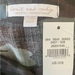 American Eagle Womens Camo Cropped Tie‎ Front Shirt S Green Brown Y2K Streetwear thumbnail 7