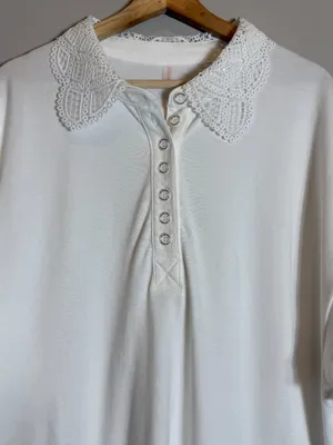 Free People FP Movement Tee Time Top Women's XS White Tennis Polo Sporty NWOT thumbnail 8
