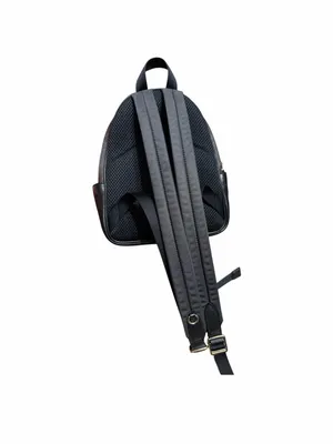 Coach Mini Backpack in Brown Signature Canvas and Black Leather thumbnail 4
