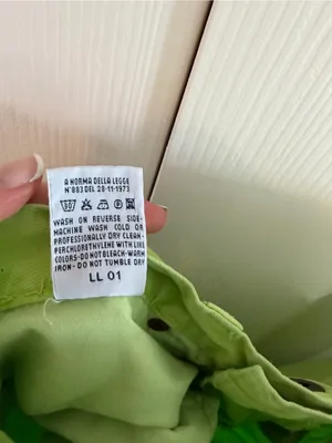 Dolce & Gabbana D&G Vintage 90s Y2K Lime Green Trousers Size 28 thumbnail 5