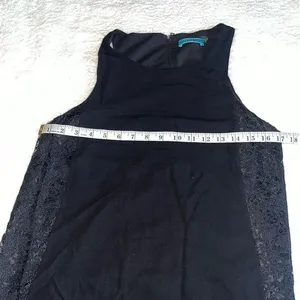 Alice + Olivia Lace Sleeveless Blouse Black Size M Cocktail Evening Top thumbnail 3