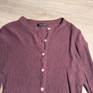 WHITE FOX Take Me Out‎ Textured Button Front Long Sleeve Blouse Top S/M Small thumbnail 3