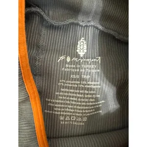 Free People Movement free throw denim grey‎ ribbed yoga shorts Size XS thumbnail 5