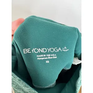 Beyond Yoga Spacedye High Waisted Leggings Forest Green Heather XS USA Made thumbnail 4