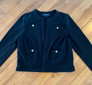 Tommy Hilfiger Black Military Jacket with Gold-Tone Buttons thumbnail 1