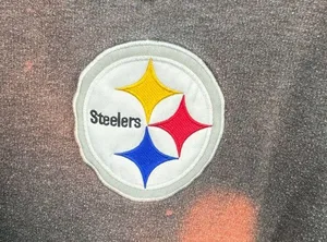 NFL Pittsburgh Steelers Custom Bleach Splatter Sweatshirt Size Large Football thumbnail 7