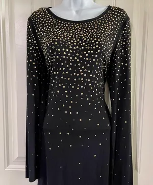 Sale! NEW! Gianni Bini Black Embellished Dress thumbnail 3