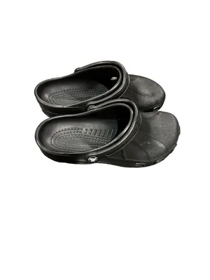 CROCS Classic Clogs Unisex 9-11 Black Slip On Comfort Casual thumbnail 3