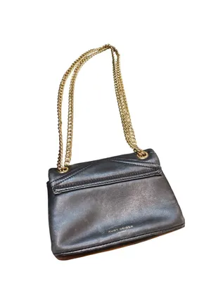 Kurt Geiger London I Am Leather quilted wms black leather crossbody SKU 10-527 thumbnail 13