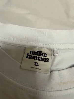 Unlike humans White Size XL thumbnail 3