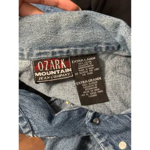 Vintage Ozark Mountain Jean Co. Floral Embroidered Denim Vest Cottage Western thumbnail 6