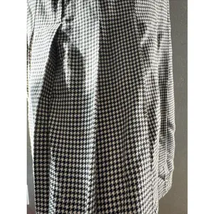 Vintage P Collections Houndstooth Pleated Midi Skirt 10 Made USA Preppy 90s thumbnail 3