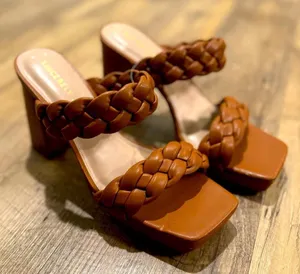 New! Sincerely Jules Braided Heeled Sandals Size 9 thumbnail 1