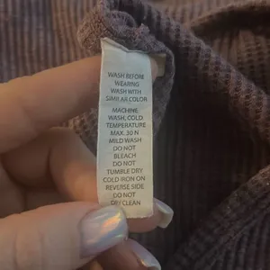 ✨Zyia Active Don't Wake Me Up Sz Small shirt purple waffle knit thermal✨ thumbnail 11