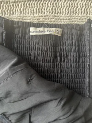NWOT Abercrombie Black Strapless Corset style Top XXS thumbnail 3