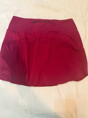 Athleta Run With It 14” Skort Small Berry Pink Running Skirt thumbnail 2
