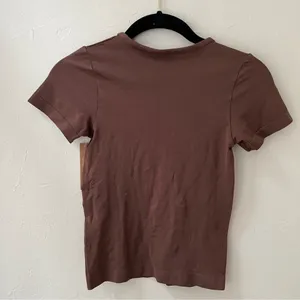 Nwt Skims Soft Smoothing T-Shirt In Cocoa L thumbnail 4