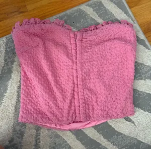 Pink princess Polly strapless textured bustier thumbnail 1