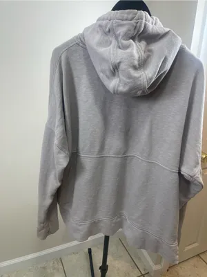 Carhartt Light Gray Pullover Hoodie Sweatshirt thumbnail 2