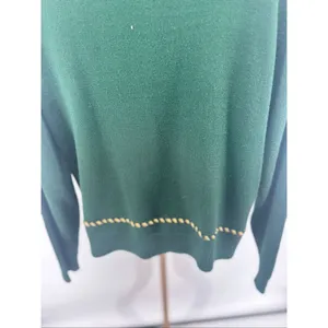 Pendleton Vintage Cardigan Sweater Green Gold Whipstitch Crest Buttons Size S thumbnail 12