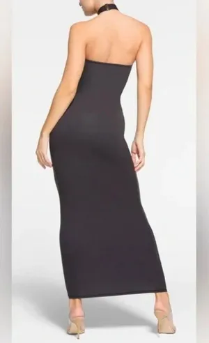 Fits Everybody Wrap Long Slip Dress - Onyx Size Small NWT Authentic thumbnail 2