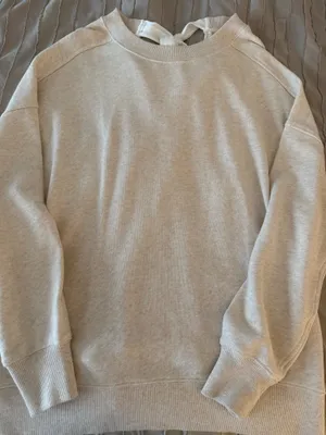 Beige Aerie Sweater With Bow  thumbnail 1