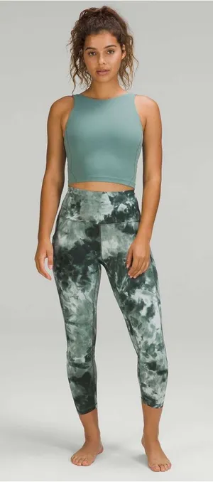 Lululemon‎ Align High-Rise Pant with Pockets 25" Green Diamond Dye Womens Size 4 thumbnail 1