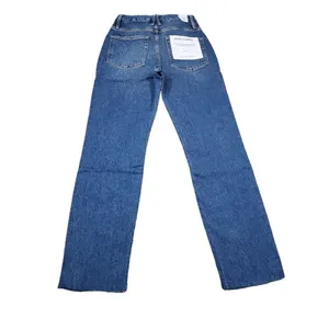 Good American Good Classic Raw Hem High Rise Slim Straight Stretch Jeans 0 25 thumbnail 3
