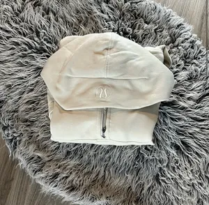 Lululemon Bone White Scuba Oversized Cropped Hoodie thumbnail 3