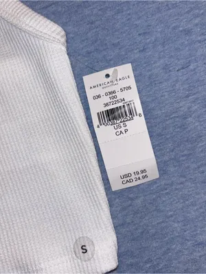 American Eagle Outfitters White Ribbed High-Neck Crop Top thumbnail 2