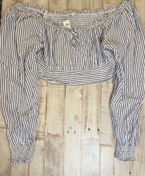 Aerie Ruched Crop Top | Size XL | Long Sleeve | NWT thumbnail 1