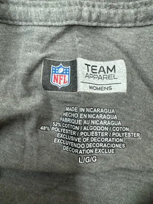 NFL Miami Dolphins Long Sleeve Grey Tee Shirt Size Large thumbnail 4