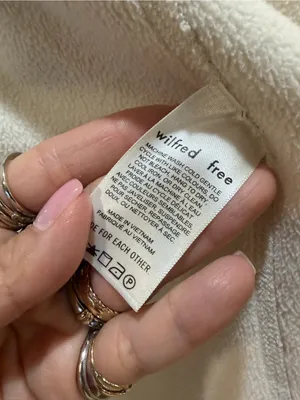 Aritzia Wilfred Free Long Sherpa Liner Jacket EUC M thumbnail 6